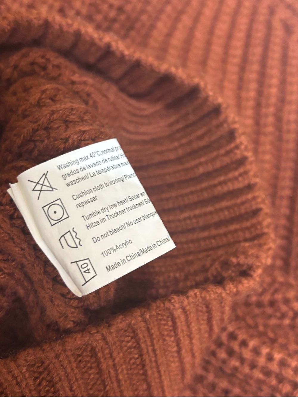 zeagoo Women's Rust Button-Front Ribbed Cardigan - Picture 4 of 10